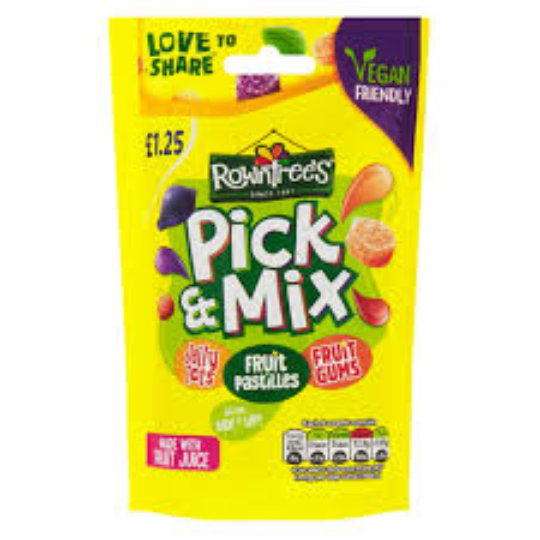 ROWNTREES PICK & MIX POUCH 120G